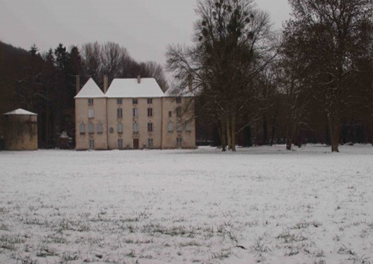 Le parc sous la neige